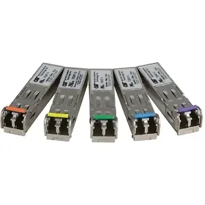 Omnitron Systems 7327E-1 - LC to SC SFP Transceiver - 100/1000 Mbps