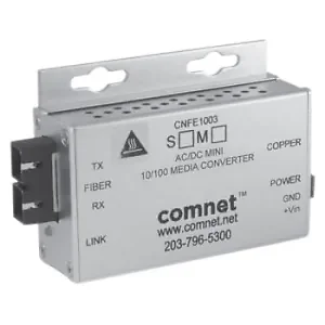 Comnet SFP-48A - Compact 100Mbps ST Fiber Media Converter