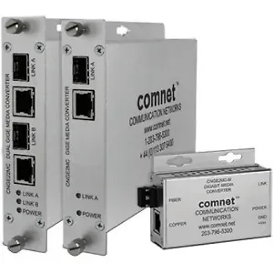 Comnet CNGE22MC - Dual 1000Mbps Gigabit Media Converter with LED Indicators