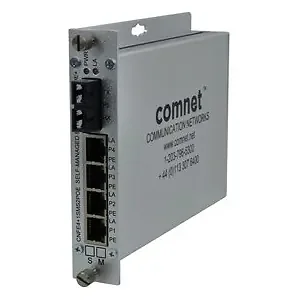 Comnet CNFE4+1SMSS2POE - 5-Port Self-Managed Ethernet Switch - 10/100 Mbps