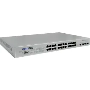 Comnet CNGE2FE24MSPOE - 24-Port 100Mbps Managed PoE Switch with 1000Mbps Uplinks