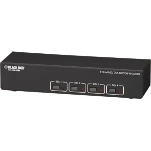 Black Box Corporation AC1032A-4A - DVI Switch with Audio & Serial Control - 4x1 Multiswitch