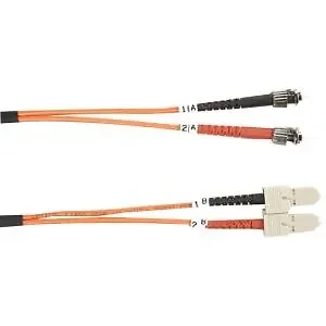 Black Box Corporation FO625-010M-STSC - 10M Multimode Fiber Patch Cable ST to SC Connectors