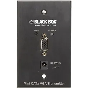 Black Box Corporation VX-VGA520-TB - Mini CATx VGA Wallplate Transmitter with Audio Support