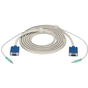 Black Box Corporation EVNPS09-0005 - Premium VGA Cable with Audio - Dual HD15 Male Connectors