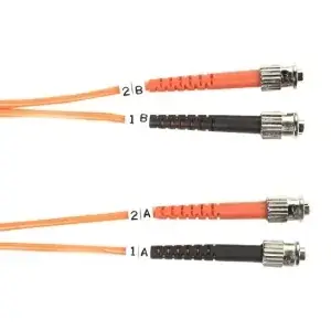 Black Box Corporation FO50-010M-STST - 10M multimode ST to ST Fiber Patch Cable