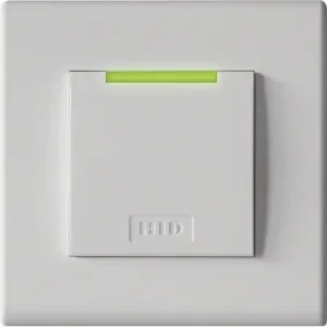 Hid 95ANTNTEW00000 - RDR R95A Euro Flush Mount Reader - White Standard