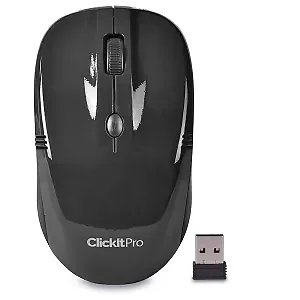 Pct Brands 70747-PG - Clickit Pro Wireless Optical Scroll Mouse