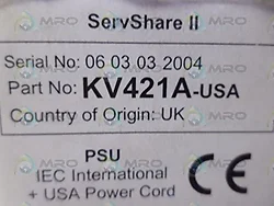 BLACK BOX CORPORATION-KV421A