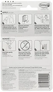 3m 17067-9ES - Command Small Wire Hooks Value Pack - 8 oz (226.8 g) Capacity - for Utensil - Plastic - White - 9 / Pack