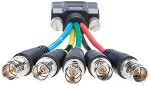 ‎comprehensive Cable VGA15P-5BJ-6INHR - 6-Inch HD15 Male to 5 BNC Female Cable