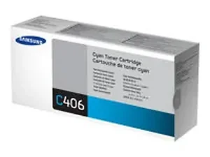 Samsung CLT-C406S - Cyan Toner Cartridge - 1000 Pages