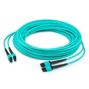 Addon ADD-TC-50M24-2MPF3 - THIS IS A 50M MPO (FEMALE) TO MPO (FEMALE) 24-STRAND AQUA STRAIGHT RISER-RATED F