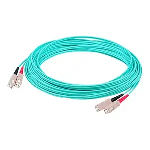 Addon ADD-SC-SC-30M5OM3 - THIS IS A 30M SC (MALE) TO SC (MALE) AQUA DUPLEX RISER-RATED FIBER PATCH CABLE.