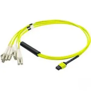 Addon ADD-MPO-4LC2M5OM4 - 2M MPO/UPC TO 4XLC DUPLEX (8XLC)/UPC AQUA OM4 OFNR (RISER-RATED) 8-STRAND FIBER