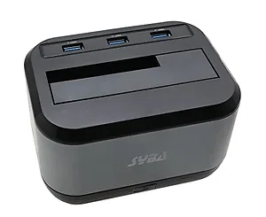 Sybausa SY-ENC50082 - USB 3.0 Dual Bay HDD Dock with USB Hub and Charging