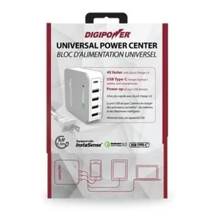 Mizco CT-QC2405 - 5-Port 40W USB Charger with Quick Charge 3.0 Technology