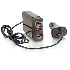 C2g 21067 - Quad USB Car Charger for Passengers - 4 Ports