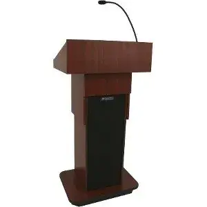 Amplivox W505A-MH - Executive Adjustable Column Lectern - No Sound System
