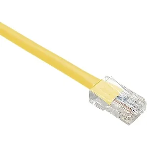 Unirise PC6-100F-YLW - 100FT Yellow Cat6 Ethernet Patch Cable with UTP Technology