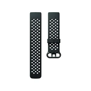 Fitbit FB168SBBKL - Charge 3 Large Black Sport Band - Durable Fitness Accessory