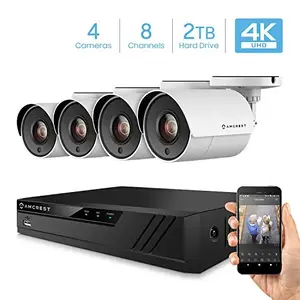 Amcrest Industries AMDV80M8-4B-W - AMCREST 4K 8-Channel DVR System with 2TB Storage