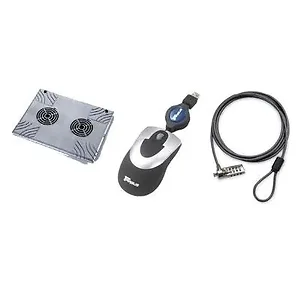 Targus BUS0119 - CHILL MAT;NOTEBOOK OPTICAL MOUSE WITH RETRACTABLE USB CABLE;DEFCON COMBO LOCK;R
