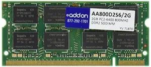 Addon AA800D2S6/2G - 2GB DDR2-800MHz Unbuffered SODIMM RAM Module