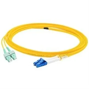 Addon ADD-ALC-ASC-2M9SMF - THIS IS A 2M ANGLED LC (MALE) TO ANGLED SC (MALE) YELLOW DUPLEX RISER-RATED FIBE