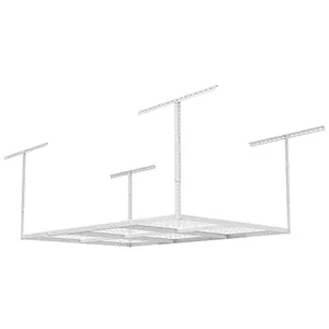 Loctek GR46 - Heavy-Duty 4x6 Garage Rack - 450 lb Capacity - White Finish