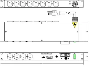 Tripp Lite TPC12F-A-CB - Eaton Rack-Mountable Power Distribution Unit - 1440 VA