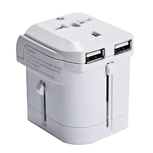 Iomagic I016W01U2W - I/OMagic Universal Travel Power Adapter with USB Ports