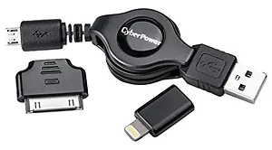 Cyberpower CPU3RTAKT - Retractable Charging Cable