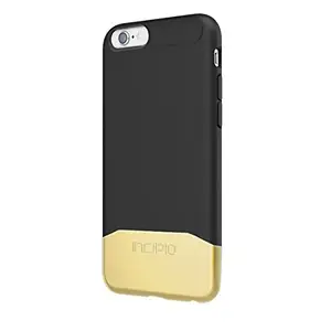 Ipio IPH-1346-BKGD - Incipio EDGE Chrome Case for iPhone 6/6s - Black/Gold