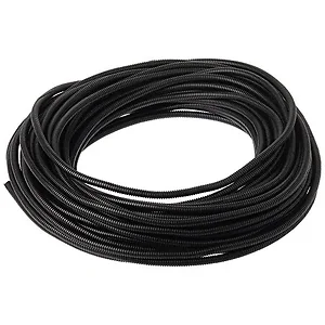 Panduit CLT35N-C630 - Black Corrugated Loom Tubing - 100 ft Flexible Conduit