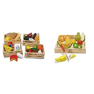 Melissa & Doug 271 - Interactive Food Groups Playhouse with Assorted Play Food