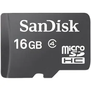 Western Digital rv3832 - SanDisk microSDHC Memory Card, 16GB, SDSDQ-016G-A46, Class 4