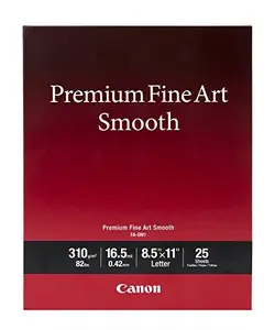 Canon 1711C005 - Premium Fine Art Smooth Photo Paper - 17x22 - 25 Sheets