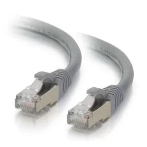 C2g 00775 - 2ft Cat6 Snagless Shielded (STP) Network Patch Cable - Gray - Category 6 for Network Device - RJ-45 Male - RJ-45 Male - Shielded - 2ft - Gray