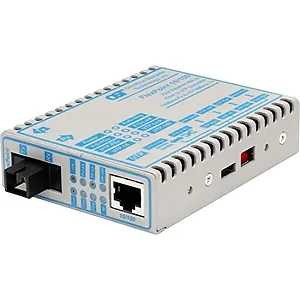 Omnitron Systems 4357-21 - 10/100 BASE-T to 100 BASE-F 20KM Media Converter