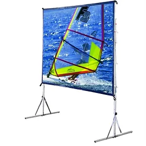 Draper 218044 - Cinefold Portable Projection Screen 10x10ft