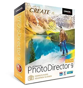 Cyberlink PTD-E900-RPU0-01 - PhotoDirector 9 Ultra: Complete Photo Editing Suite