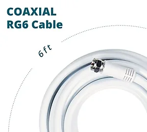 Ato AT-712 - ANTOP AT-712 6FT Triple Shielded Coaxial RG6 Cable