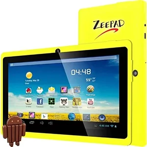 Worryfree Gadgets 7DRK-Q-YELLOW - 7-Inch Android 4.4 Tablet with 4GB Storage and WiFi