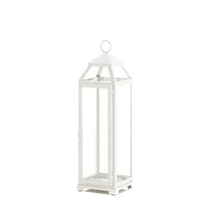 Gallery Of Light 10018646 - Elegant Large White Candle Lantern for Home Décor