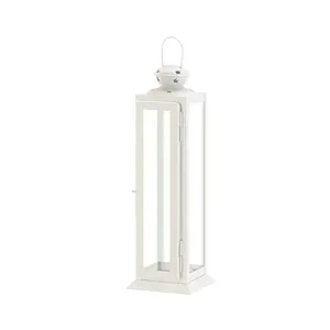 Gallery Of Light 10018658 - Modern White Lantern with Star Cutouts