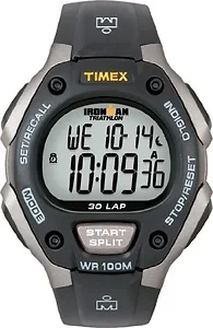 Timex T5E901 - Ironman Triathlon 30 Lap - Black/Silver