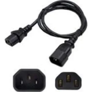Addonics ADD-C132C1414AWG6FT - 6ft IEC 60320 Power Extension Cable - C14 to C13