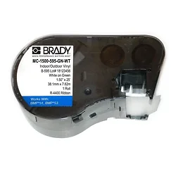 BRADY-MC1500-595-GN-WT