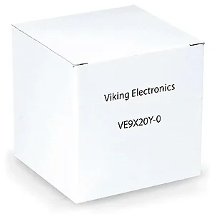 Viking Electronics VE-9X20Y-0 - Yellow Heavy-Duty Outdoor Enclosure with Separate in. Telephonein. Label